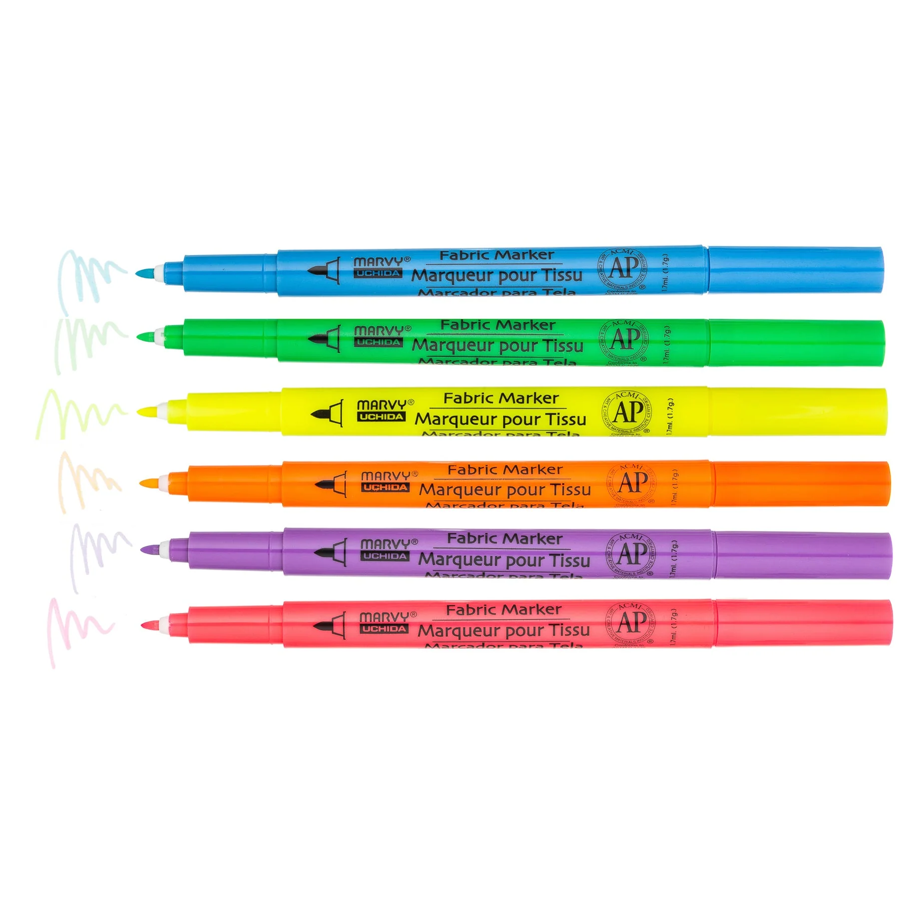 SHOE DECOR FABRIC MARKER FLUORESCENT SET - Image 3